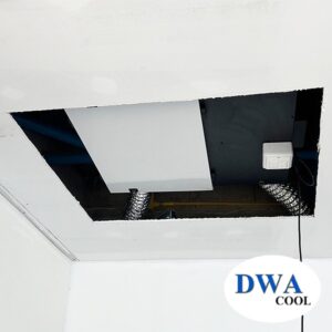 ตัวอย่างติดตั้งเครื่องเติมอากาศ FAV-Ceiling-200-ERV