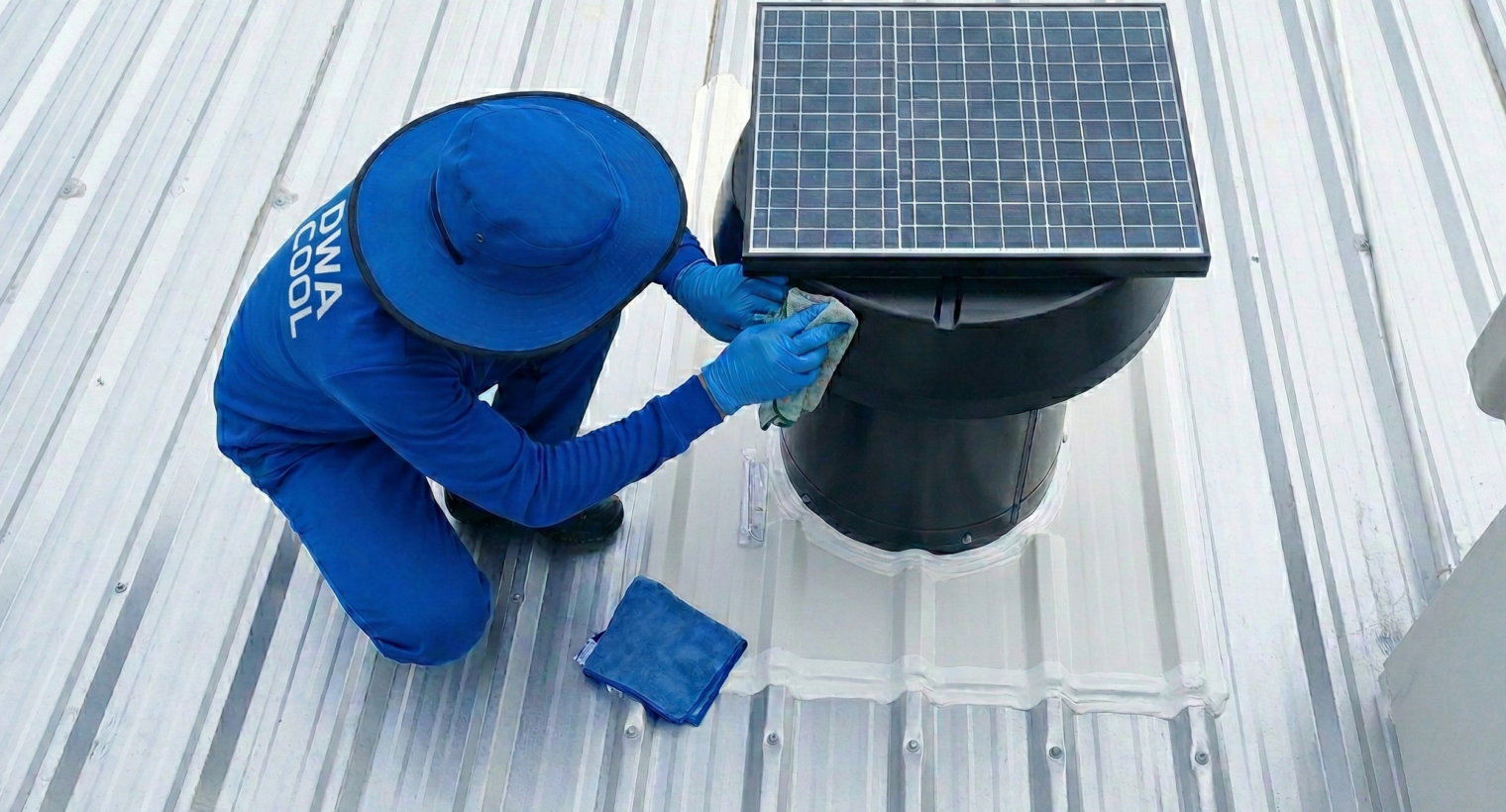 พัดลมระบายอากาศโซล่าเซลล์บนหลังคาบ้านคุณ ถึงเวลาต้องล้างหรือยัง?